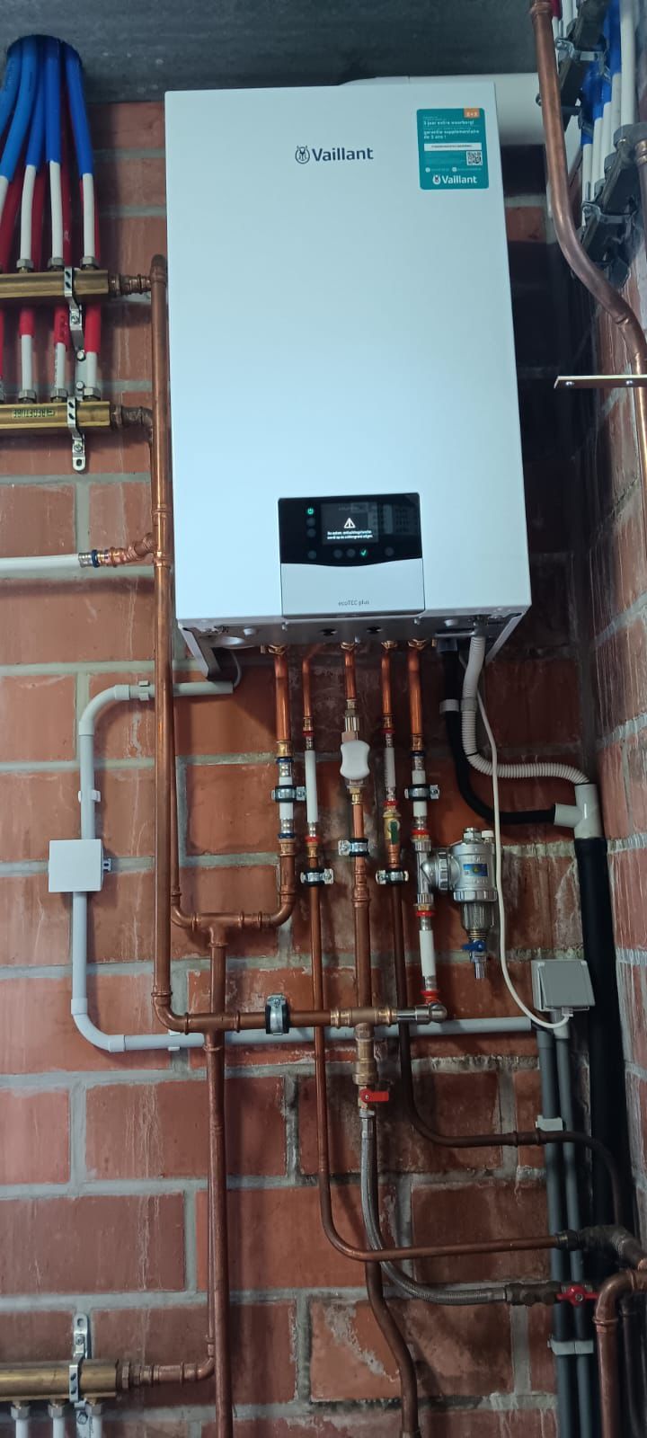 Vaillant condensatieketel — nette installatie